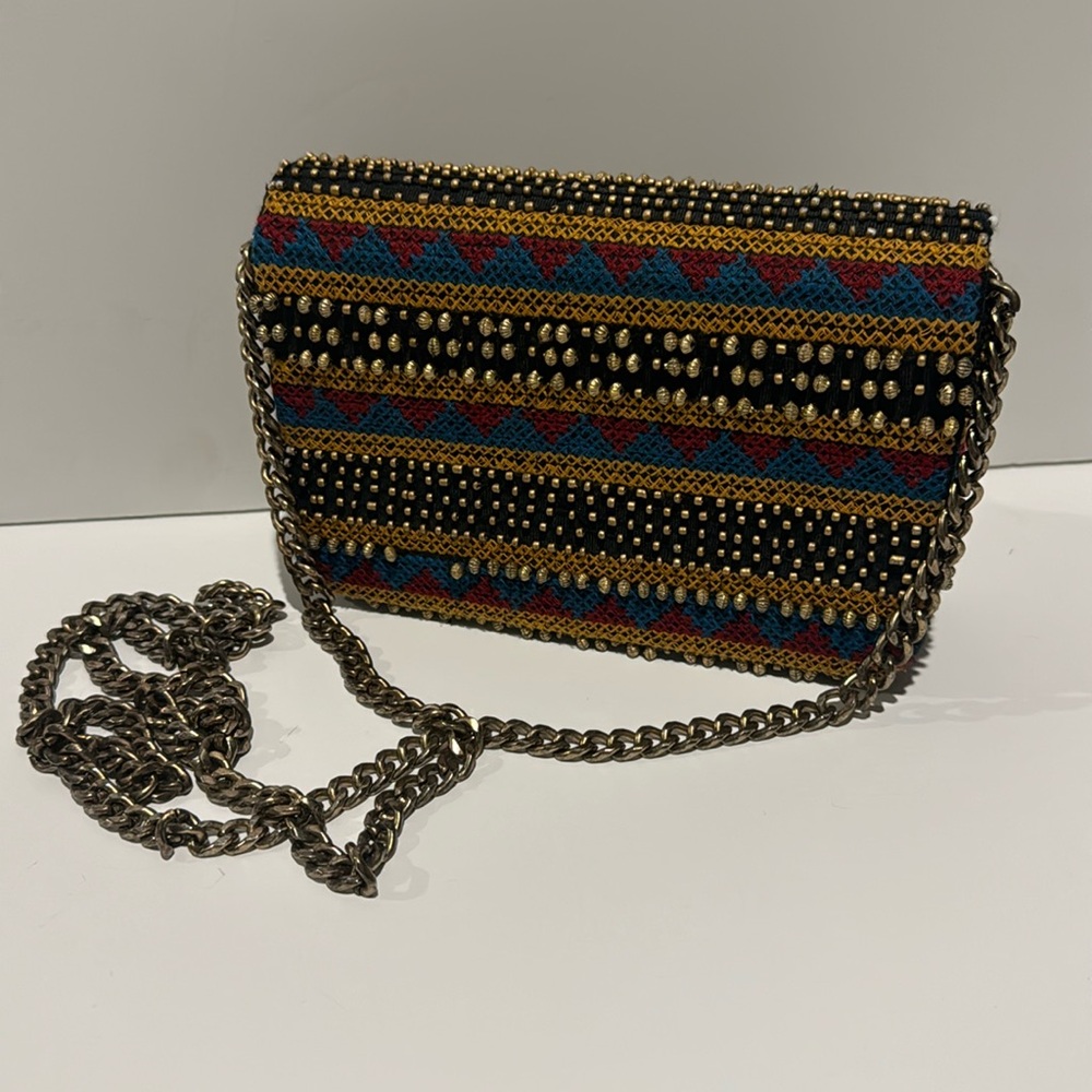 Zara Woman Beaded Bag w/Chain